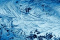 Jack frost feathery & crystal winter ice patterns Royalty Free Stock Photo