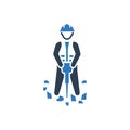 Jack hammer drill icon