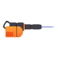 Jack hammer icon, cartoon style