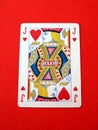 Jack of hearts card. playing card. gambling