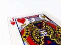 Jack Hearts Card with White Background