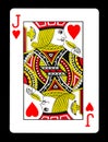 Jack of hearts playing card,