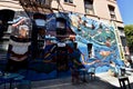 Jack Kerouac Alley murals, 4. Royalty Free Stock Photo