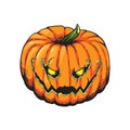 Jack Lantern Pumpkin Halloween Illustration Royalty Free Stock Photo