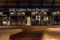 Jack Layton Ferry terminal sign in Toronto Royalty Free Stock Photo