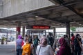 Jack Layton Ferry Terminal in summer. Island Ferry Dock and the wharf. Toronto, Ontario, Canada Royalty Free Stock Photo