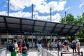 Jack Layton Ferry Terminal in summer. Toronto, Ontario, Canada Royalty Free Stock Photo