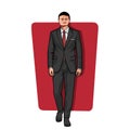 Illustration of Jack Ma, CEO of Alibaba Group