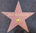 Jack Nicholson star, Hollywood Royalty Free Stock Photo