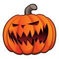 Jack O` Lantern Halloween Pumpkin Isolated Vector Illustration Royalty Free Stock Photo