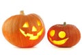 Jack O Lantern halloween pumpkins Royalty Free Stock Photo