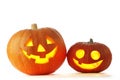 Jack O Lantern halloween pumpkins Royalty Free Stock Photo