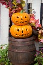 Jack-o`-lantern Or Halloween Pumpkin .One Of The Symbols Of Halloween