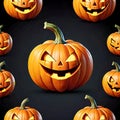 Jack-o-lantern pumpkin food lighted spooks halloween Royalty Free Stock Photo