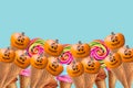 Jack-o-lantern Pumpkin ice cream Happy Halloween