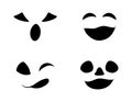 Jack o lantern smile silhouette vector symbol icon design. Beaut Royalty Free Stock Photo