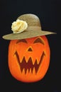 Jack O Lantern Southern Lady Royalty Free Stock Photo