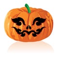 Jack O Lanterns & Halloween Background Royalty Free Stock Photo