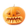 Jack-o'-lanterns orange pumpkin head isolated Royalty Free Stock Photo