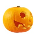 Jack-o'-lanterns pumpkin isolated Royalty Free Stock Photo