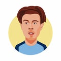 Jack peter grealish is an professional footballer. Vector image