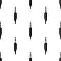 Jack or Plug Flat Icon Seamless Pattern Royalty Free Stock Photo