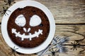 Jack skeleton cake, Halloween chocolate cake