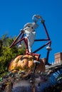 Jack Skellington Haunted Mansion Halloween Disneyland Royalty Free Stock Photo