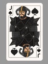 Jack spades playing card