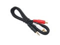 Jack and RCA audio cable Royalty Free Stock Photo