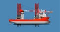 Jack-Up instalator offshore facility self propeller Vessel