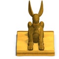 Jackal statue Royalty Free Stock Photo