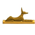 Jackal statue Royalty Free Stock Photo