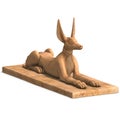Jackal statue Royalty Free Stock Photo