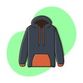 Jacket Hoodie Icon Vector Design Illustration