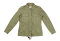 Jacket of khaki color, isolate