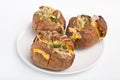 Jacket Potato with Melted Cheese Royalty Free Stock Photo