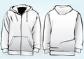 Jacket or sweatshirt template