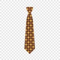 Jacket tie icon, flat style Royalty Free Stock Photo