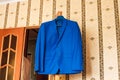 Jacket, tie and shirt hanging Royalty Free Stock Photo