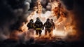 jackets firefighter on white Royalty Free Stock Photo