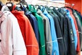 Jackets in store Royalty Free Stock Photo
