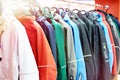 Jackets in store Royalty Free Stock Photo