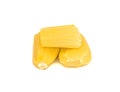 Jackfruit flesh isolated on white background Royalty Free Stock Photo