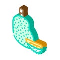 jackfruit fruit isometric icon vector illustration