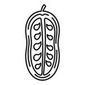 Jackfruit icon, outline style