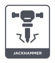 jackhammer icon in trendy design style. jackhammer icon isolated on white background. jackhammer vector icon simple and modern Royalty Free Stock Photo