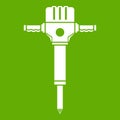 Jackhammer icon green