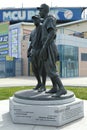 Jackie Robinson and Pee Wee Reese Statue in Brooklyn in front of MCU ballpark