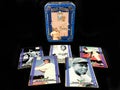 Jackie Robinson Tribute Metallic Impressions Metal Baseball Cards Tin Royalty Free Stock Photo
